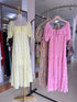 Summer Casual Loose Puff Sleeves Square Neck Dresses